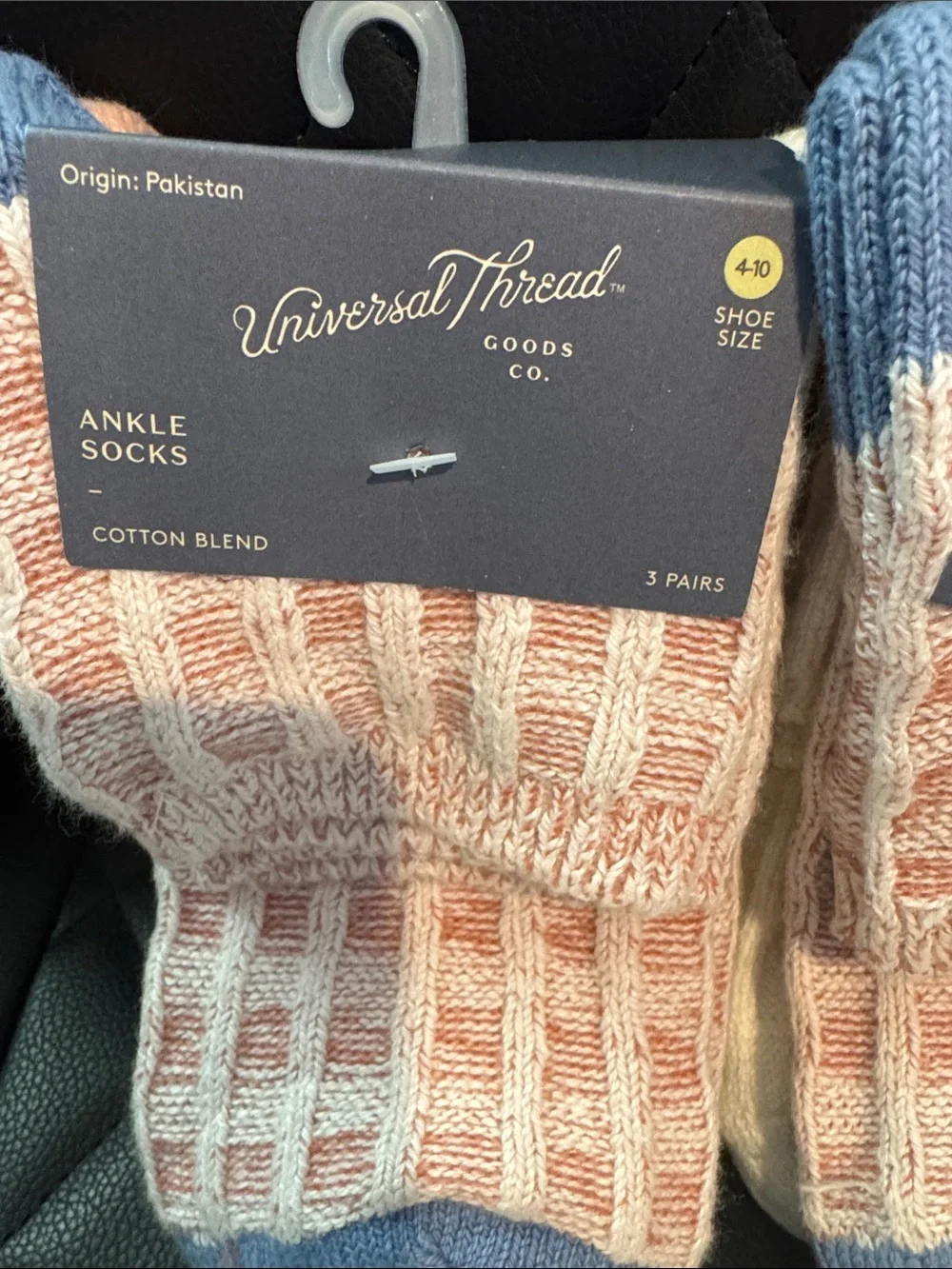 Universal Thread Women's Waffle 3 Pack Ankle Sock Size 4-10 plus auden